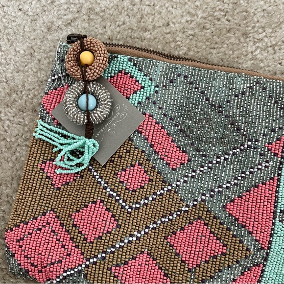 Anthropologie Beaded Pouch NWT - Picture 2 of 3